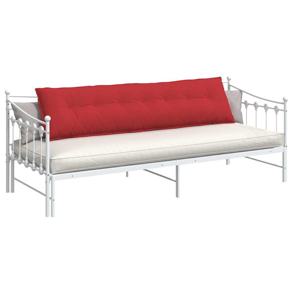 vidaXL Coussin de Dos Rouge 200 x 19 x 50 cm tissu