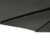 vidaXL Parasol de jardin LED et m&acirc;t en acier anthracite 225x225x212 cm