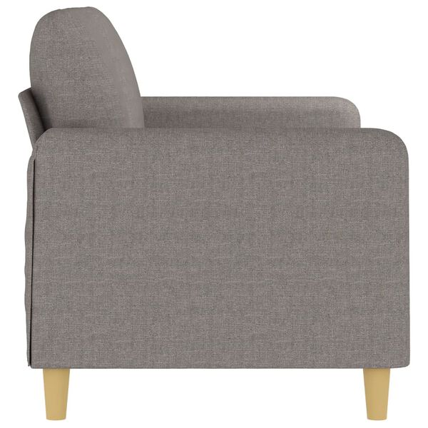 vidaXL Canap&eacute; &agrave; 2 places Taupe 140 cm Tissu