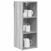 vidaXL Armoire suspendue avec stockage Gris Sonoma 30 x 29,5 x 80 cm