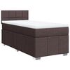 vidaXL Sommier &agrave; lattes de lit avec matelas Marron fonc&eacute; 80x200 cm