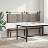 vidaXL T&ecirc;te de lit suspendue Gris 210 x 55 x 5 cm PU antique