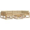 vidaXL Ensemble de canap&eacute;s d'ext&eacute;rieur 5 pc Blanc et Beige