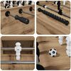 vidaXL Table de Football Ch&ecirc;ne artisanal 146,5 x 74 x 85 cm