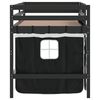 vidaXL Lit mezzanine pour enfants avec rideaux sans matelas 80x200 cm