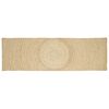 vidaXL Tapis Naturel et Blanc 80 x 200 cm Jute