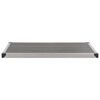 vidaXL Douche de jardin avec base gris 225 cm Acier inoxydable