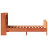 vidaXL Lit biblioth&egrave;que sans matelas cire marron 100x200 cm pin massif