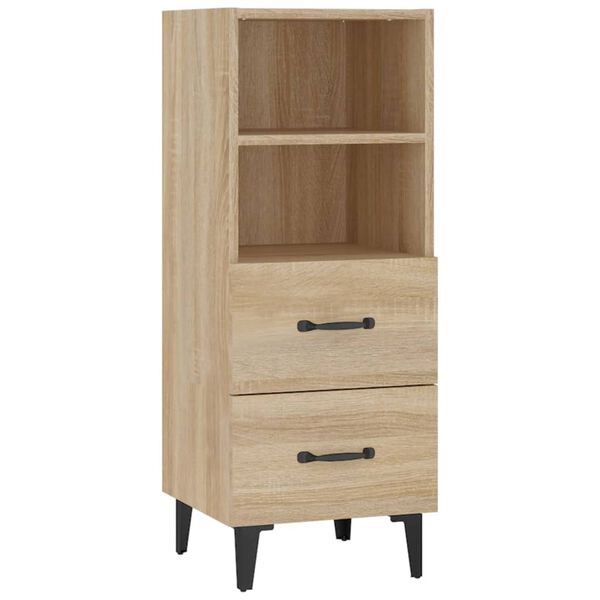 vidaXL Buffet Ch&ecirc;ne sonoma 34,5x34x90 cm Bois d'ing&eacute;nierie