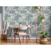 DUTCH WALLCOVERINGS Papier peint Tropical Beige et bleu clair