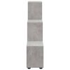 vidaXL Biblioth&egrave;que escalier Gris b&eacute;ton 107 cm Bois d'ing&eacute;nierie