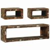 vidaXL Ensemble meuble TV 3 pc Multicolore 100 x 30 x 32 cm
