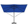 vidaXL Parasol Roma Bleu 286 x 285 x 265 cm Polyester et Aluminium