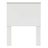 vidaXL T&ecirc;te de lit avec t&ecirc;te de lit Blanc 75 cm Bois d'ing&eacute;nierie