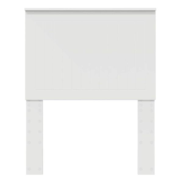 vidaXL T&ecirc;te de lit avec t&ecirc;te de lit Blanc 75 cm Bois d'ing&eacute;nierie