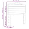 vidaXL T&ecirc;te de lit Ch&ecirc;ne fum&eacute; 90 cm Bois d'ing&eacute;nierie