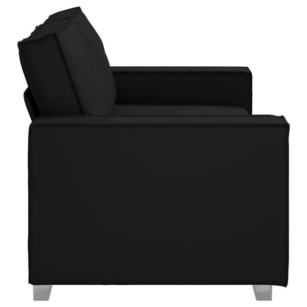 vidaXL Canap&eacute; 140cm Noir tissu