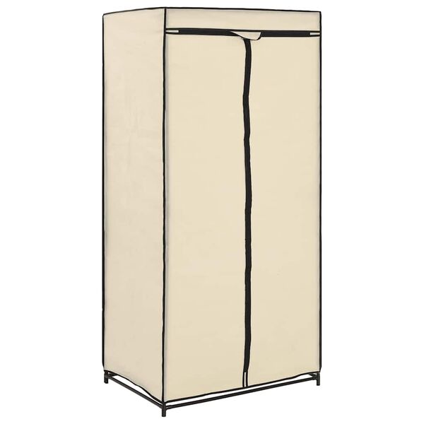 vidaXL 2 pcs Garde-robes Cr&egrave;me 75x50x160 cm