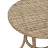 vidaXL Ensemble de bistro 3 pcs avec coussins beige r&eacute;sine tress&eacute;e