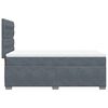 vidaXL Sommier &agrave; lattes de lit et matelas Gris fonc&eacute; 80x200 cm Velours