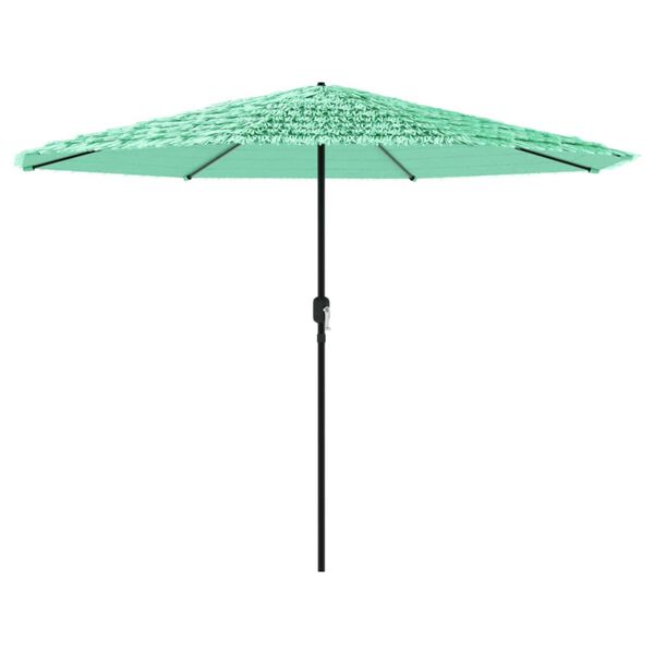 vidaXL Parasol de jardin avec m&acirc;t en acier vert 324x324x247 cm