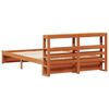 vidaXL Cadre de lit Cire marron 120 x 200 cm Bois de Pin Massif