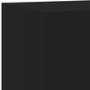 vidaXL Unit&eacute;s murales TV avec LED 5 pcs noir bois d'ing&eacute;nierie