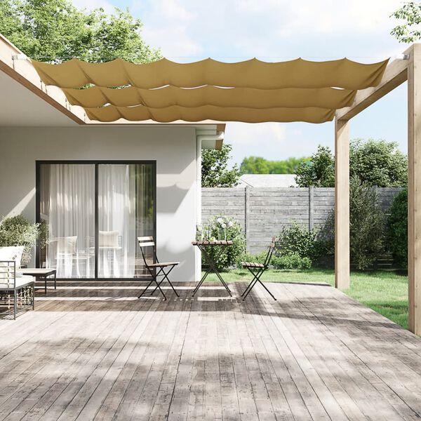vidaXL Auvent vertical Beige 60x1200 cm Tissu oxford
