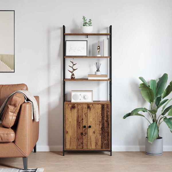 vidaXL Biblioth&egrave;que Bois Ancien 60 x 24 x 161 cm Bois d'ing&eacute;nierie