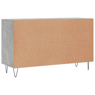 vidaXL Buffet gris béton 100x36x60 cm bois d'ingénierie