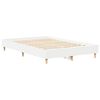 vidaXL Cadre de lit sans matelas blanc 120x190 cm bois d'ing&eacute;nierie