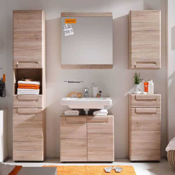 Trendteam Meuble sous vasque Malea ch&ecirc;ne San Remo
