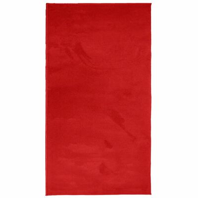 vidaXL Tapis OVIEDO à poils courts rouge 80x150 cm