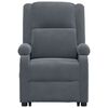 vidaXL Fauteuil de massage Gris foncé Velours