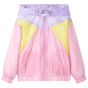 vidaXL Veste &agrave; capuche avec fermeture &eacute;clair pour enfants multicolore 116