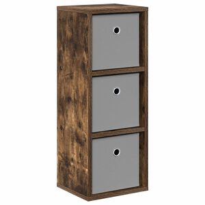 vidaXL Buffet avec tiroir Ch&ecirc;ne fum&eacute; 25,5 x 22 x 69,5 cm