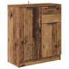 vidaXL Buffets 2 pcs Bois Ancien 60 x 30 x 70 cm Bois d'ing&eacute;nierie