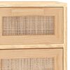 vidaXL Buffet Marron 60x30x75 cm Bois de pin massif et rotin naturel
