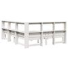 vidaXL Lit biblioth&egrave;que sans matelas blanc 160x200 cm bois pin massif