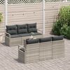 vidaXL Ensemble de canapé de jardin 7 pcs Gris clair et gris foncé