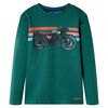T-shirt enfants &agrave; manches longues vert 128