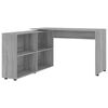 vidaXL Bureau d'angle Sonoma gris Bois d'ing&eacute;nierie