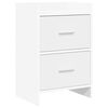 vidaXL Tables de chevet Blanc 40 x 30 x 60 cm Bois d'ing&eacute;nierie