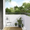 vidaXL Paravent de balcon blanc 300x100 cm r&eacute;sine tress&eacute;e