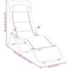 vidaXL Chaises longues pliables lot de 2 noir textil&egrave;ne et acier