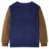 Sweatshirt pour enfants bleu marine fonc&eacute; 140