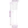 vidaXL Lampadaire d'ext&eacute;rieur avec sortie noir 60 cm acier inoxydable