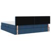 vidaXL Lit avec rangement et matelas avec matelas Bleu 200 x 200 cm