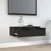 vidaXL Armoire murale noir 68x30x20 cm bois d'ing&eacute;nierie