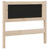 vidaXL Tête de lit capitonnée avec tête de lit Marron 90 cm Pin massif